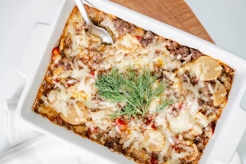 German potato salad casserole