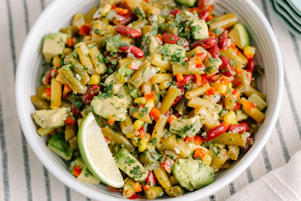 Mexican Avocado, Corn, and Bean salad