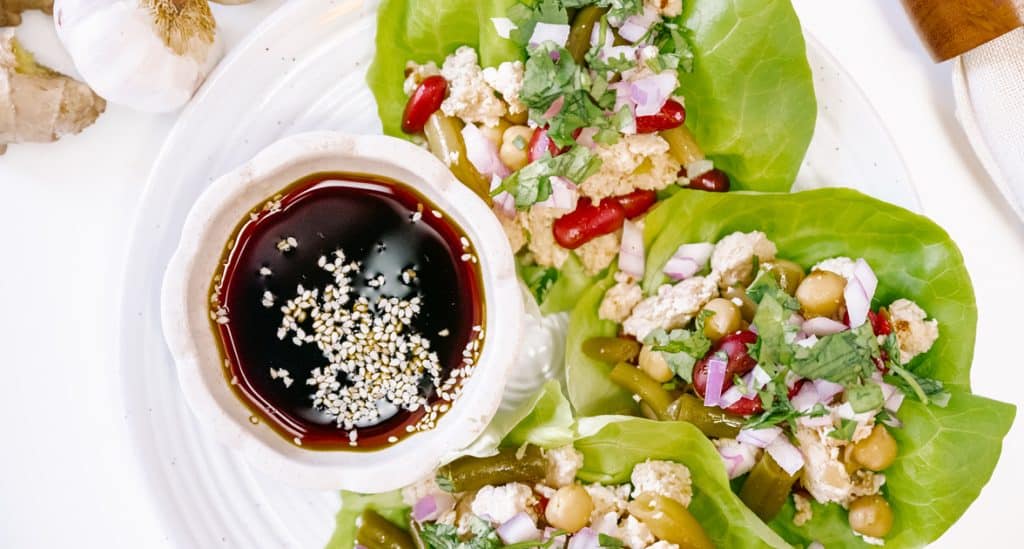 Larb and 4 Bean Chilli Lettuce Wraps