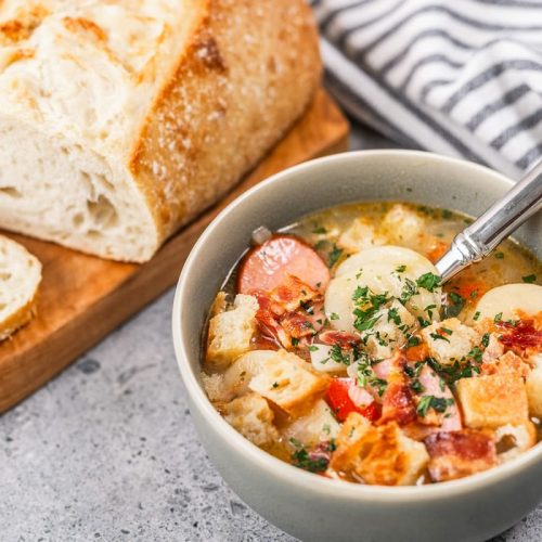 4. germanpotatosoup - without product spoon in Closeup